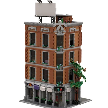 Новый 3646 шт. Городской Хит Продаж с видом на улицу Moc модульная модель квартир в Нью-Йорке DIY творческие идеи Детский Блок подарков на День рождения