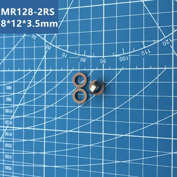 Бесплатная доставка высокое качество 10шт MR128-2RS (оранжевый) 678-2RS MR128 678 радиальный шарикоподшипник 8*12*3.5 мм миниатюрный подшипник