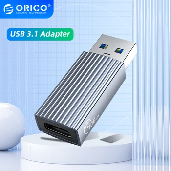 ORICO USB3.1 к адаптеру Type-C USB-C Кабель для быстрой зарядки и передачи данных Конвертер 10 Гбит/с Передающая головка для компьютера Macbook OTG Connect