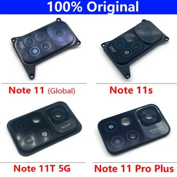 Оригинал для Redmi Note 11 Global 11s 11T 11 Pro Plus, задняя камера, стеклянный объектив с рамкой, крышка с адгезивом