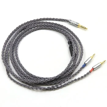 4,4/2,5 мм Сбалансированный 8-жильный кабель для наушников Длиной 2,5 мм, Совместимый с наушниками Hifiman HE1000 HE400S He400i HE560 Oppo PM-1 PM-2