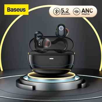 Baseus WM05 ANC TWS Bluetooth наушники Беспроводные 5,2 с 4 микрофонами ENC для четкого вызова с низкой задержкой 0,038 с для управления приложением для видеоигр