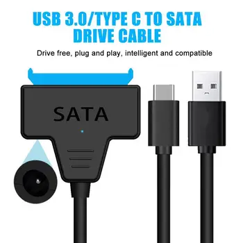 Кабель SATA к USB 3,0/2,0 Со скоростью до 6 Гбит/с Для 2,5-дюймового внешнего жесткого диска SSD SSD SATA 3 22-Контактный Адаптер USB 3,0 к Sata