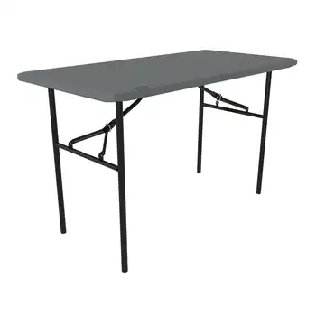 Долговечный складной столик на 4 фута (незаменимый) Серый 80694