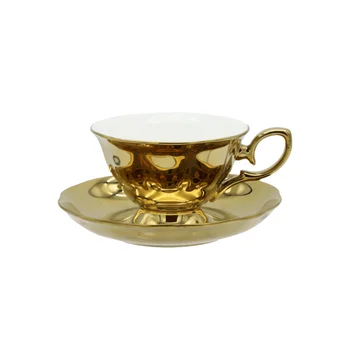 Керамическая кофейная чашка, Английский послеобеденный Чайный сервиз, Креативный подарок, позолоченная Кофейная чашка, Набор чашек