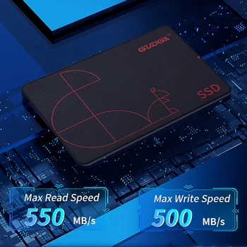 GUDGA SSD 2,5 дюймов SATA3 512 ГБ 1 ТБ 64 ГБ 128 ГБ 256 ГБ Внутренние Твердотельные накопители С Высокой Скоростью Чтения Для Жесткого диска ноутбука Настольный SSD