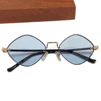 Авангардные Модные Солнцезащитные очки с Бриллиантами UV400 Унисекс, Крутые ретро-Винтажные Очки в стиле Хип-Поп, Великолепная Модель Adumbrals