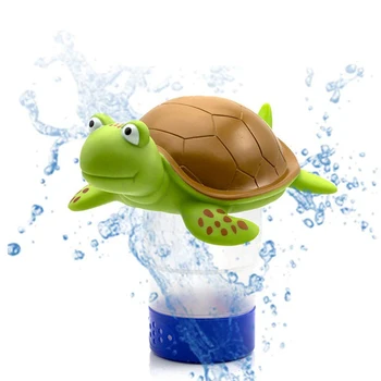 Аппликатор для очистки воды в бассейне Чистящие принадлежности Плавающая голова черепахи Надувной бассейн Очиститель воды из горячих источников