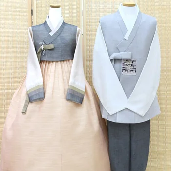 Корейская традиционная одежда, Южнокорейские Импортные ткани, Корейский этнический Ханбок, Свадебная одежда для супружеских пар, Ханбок