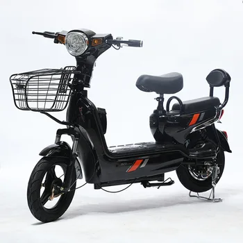 Электрические мотоциклы 48 В для взрослых двухколесный скутер с бесщеточным двигателем 350 Вт для отдыха в быту