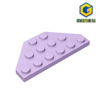 Угловая пластина Gobricks GDS-703 3X6 совместима с конструкторами lego 2419 для детей, сделанными своими руками, технические строительные блоки