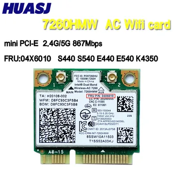 HUASJ 7260ac intel 7260HMW WIFI карта 2,4 G/5G 867 Мбит/с 802.11ac wifi модуль Wlan Карта Для ThinkPad S440 S550 E73z M83z E440 K4350