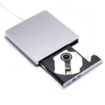KuWFi USB 2.0 Внешний DVD-RW привод Горелка Тонкий Портативный Внешний VCD/CD/DVD-Плеер Оптический Привод Считыватель Рекордер для Ноутбука