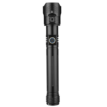 XHP160 Мощный светодиодный фонарик с USB-Подзарядкой, зум-факел IPX6, Водонепроницаемая лампа-вспышка, Свет От 26650/18650
