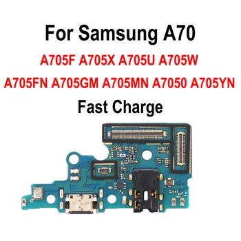 Зарядный Шлейф Для Samsung Galaxy A70 A705 A705F USB Порт Для Зарядки Разъем док-станции Плата для Зарядки Гибкий Кабель