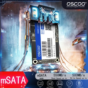 OSCOO MLC SSD Mini mSATA Внутренний Твердотельный накопитель Жесткий Диск SATA3 512GB 256GB 128GB для Планшета Ноутбука Настольного ПК mini pc