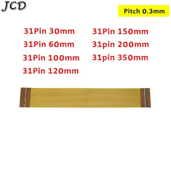 JCD 1шт Прямое направление 31-Контактный Гибкий плоский кабель FFC FPC Шаг 0,3 мм Длина в том же направлении 30 мм-150 мм