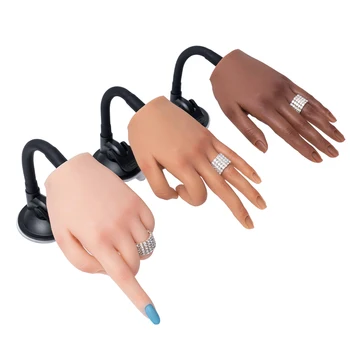 Тренировка ногтей, Тренировочная рука Для акриловых ногтей, силиконовые Поддельные руки для тренировки ногтей, Реквизит для съемок Модели рук Veikmv