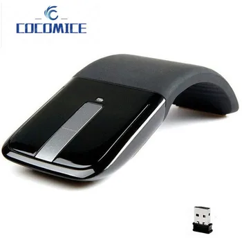 Портативная ультратонкая складная беспроводная мышь 2,4 ГГц, складная дуговая сенсорная мышь для Microsoft Surface PC Laptop Gaming Mouse