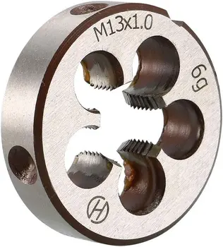 Метрическая круглая матрица Keszoox M13 x 1, Правосторонняя матрица для нарезания резьбы, матрица для нарезания резьбы из легированной стали