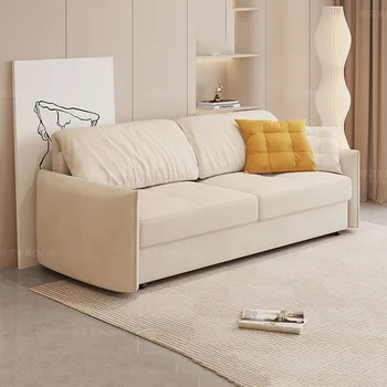 Диван в скандинавском стиле, мягкий складной дизайн, эластичный диван для отдыха, откидывающийся в длину, Декор для гостиной, Салон Канапе, умная мебель