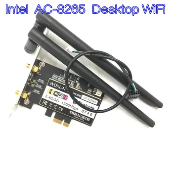 Беспроводной-AC 8265 867 Мбит/с 802.11 AC Двухдиапазонный Настольный WiFi адаптер PCI Express Card для Intel 8265AC 5 ГГц WiFi + Bluetooth 4.2