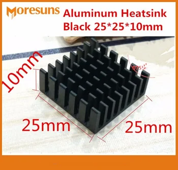 20шт Электронный алюминиевый радиатор 25 * 25 * 10 мм Радиатор электронных компонентов высококачественный блок охлаждения микросхемы ic