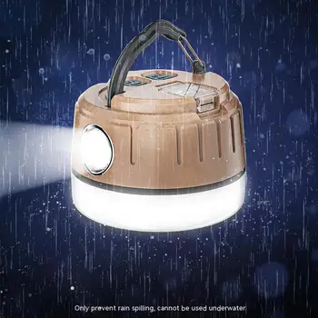 Новые наружные светодиодные фонари для кемпинга, Многофункциональные с плавным Затемнением, usb-зарядка, лампа для палатки, аварийное освещение