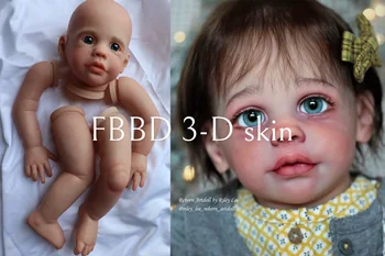 FBBD 24inch 3D Skin Уже Раскрашенная Reborn Baby Maxi С Венами Красивое Лицо С Тканевым Телом Куклы Для Детей