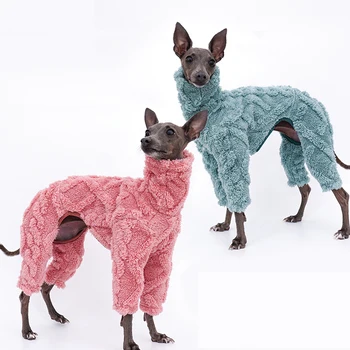 Одежда Для собак Зимняя Теплая Одежда Для итальянской Борзой, Флисовая Одежда Для Уиппета, Водолазка, Одежда для Лингтонов, Теплая Одежда Для Собак