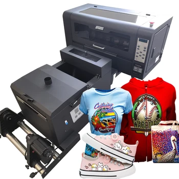 Горячая Продажа Двойная Печатающая головка Xp600 Dtf Печатная машина Белыми Чернилами 1440 точек На дюйм Dtf Pet Film Printer A3
