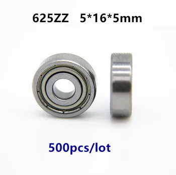 500 шт. миниатюрный шарикоподшипник 625ZZ 5*16*5 радиальные шарикоподшипники mm R-1650HH 625 625Z 625-2Z для 3D-принтеров