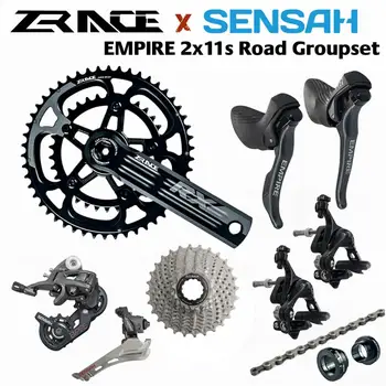 SENSAH EMPIRE + Кассетная цепь кривошипно-шатунного тормоза ZRACE, 2x11 Скоростей, Набор дорожных групп 22s, для Шоссейного велосипеда Bicycle 5800, R7000