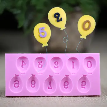 воздушные шарики для помадки, цифровая силиконовая форма, форма для торта, силиконовые формы для торта