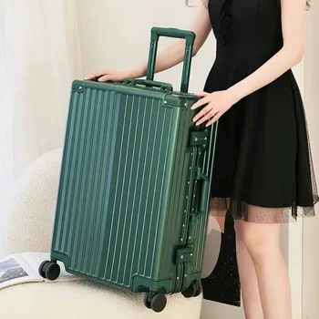 Алюминиевая рама, жесткий багаж, дорожный чемодан на колесиках 20 