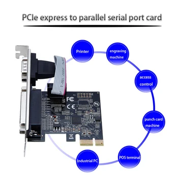 Чипсет Asix AX99100 Игровая PCIE-карта компьютерные аксессуары PCIE-карта расширения Riser card PCIe express для параллельного последовательного порта card