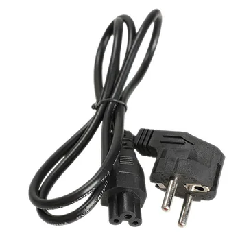 1 м ЕС 3-контактный 2-контактный кабель-адаптер переменного тока для ноутбука черный