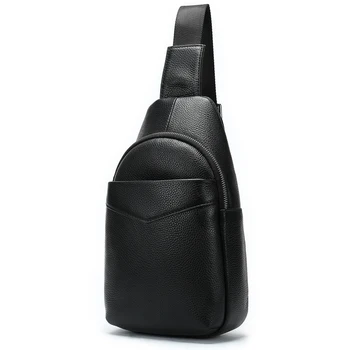 Кожаная сумка AETOO, мужские модные спортивные модели, сумка из воловьей кожи первого слоя на одно плечо, мужская сумка через плечо, многофункциональная