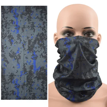 Камуфляжная Велосипедная маска для лица, Тактический военный шарф, Гетры для шеи, Мужская Бесшовная Бандана, Женская повязка на голову, Балаклава, трубка для лица