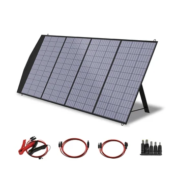 Складная Солнечная панель ALLPOWERS 18V, мобильное солнечное зарядное устройство мощностью 60/100/120/200W для питания ноутбуков, солнечных генераторов, Рыбалки