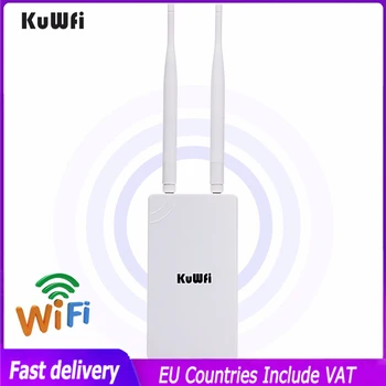 KuWFi Открытый WiFi Ретранслятор WIFI Удлинитель 300 Мбит/с 2,4 ГГц Беспроводная точка доступа Широкополосный Водонепроницаемый Wi-Fi Усилитель WiFi Маршрутизатор