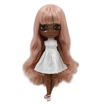 ICY DBS Blyth Doll 1/6 bjd куклы супер черный тон кожи Новая розовая мечта длинные вьющиеся волосы совместное тело BL1329