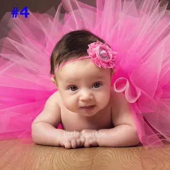 Новая юбка-пачка для новорожденных 9 цветов с повязкой на голову в цветочек, потрясающий реквизит для фотосессии новорожденных, многоцветная юбка-пачка для девочек