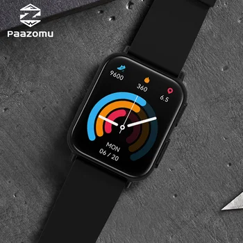 PAAZOMU Новые умные часы 1,91 дюймов IPS HD с полным сенсорным экраном, спортивный фитнес-трекер, пульсометр, Температурный монитор, умные часы