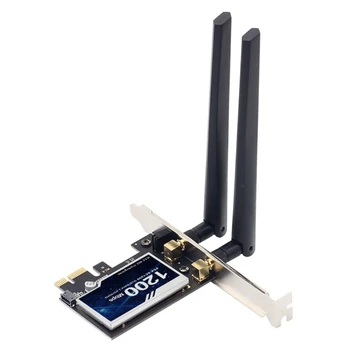 Адаптер PCIe WiFi Card 1200 Мбит/с PCE-AC1200, совместимый с Bluetooth 802.11ac 2,4 G/ 5 ГГц, двухдиапазонный для настольных ПК