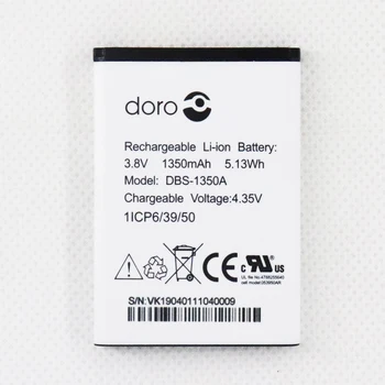 Оригинальный аккумулятор DBS-1350A емкостью 3,8 В 1350 мАч 2022 года выпуска для Doro 7050