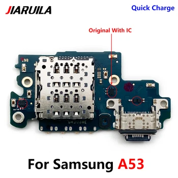 100% Оригинальный разъем для зарядки через Micro USB для Samsung A53 5G A536, соединитель для мобильных устройств