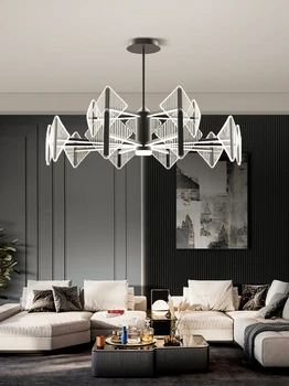 Креативная люстра для гостиной, современный минималистичный и великолепный светильник для спальни, столовой, скандинавский вход, Люкс стиль
