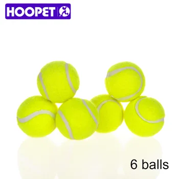 Игрушка для собак HOOPET, шесть теннисных мячей, устойчивые к укусам собаки, щенок, Тедди, товары для дрессировки, товары для домашних животных