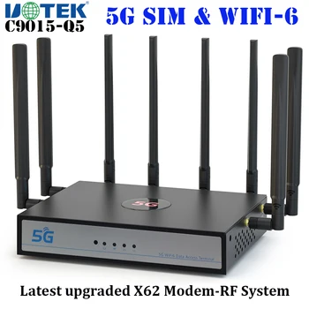 UOTEK 5G Sim CPE Wifi 6 Маршрутизатор 8 Антенн Гибридная Сетка SA NSA 3,4 Гбит/с Беспроводной Модем X62 Повышенной Емкости Smart System 4G LTE